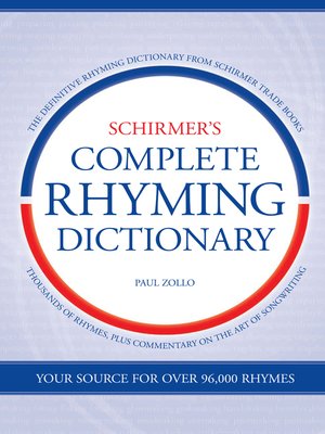 Schirmer's Complete Rhyming Dictionary - ebook